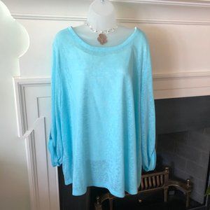 Erin London Robin’s Egg Blue Light Weight Top